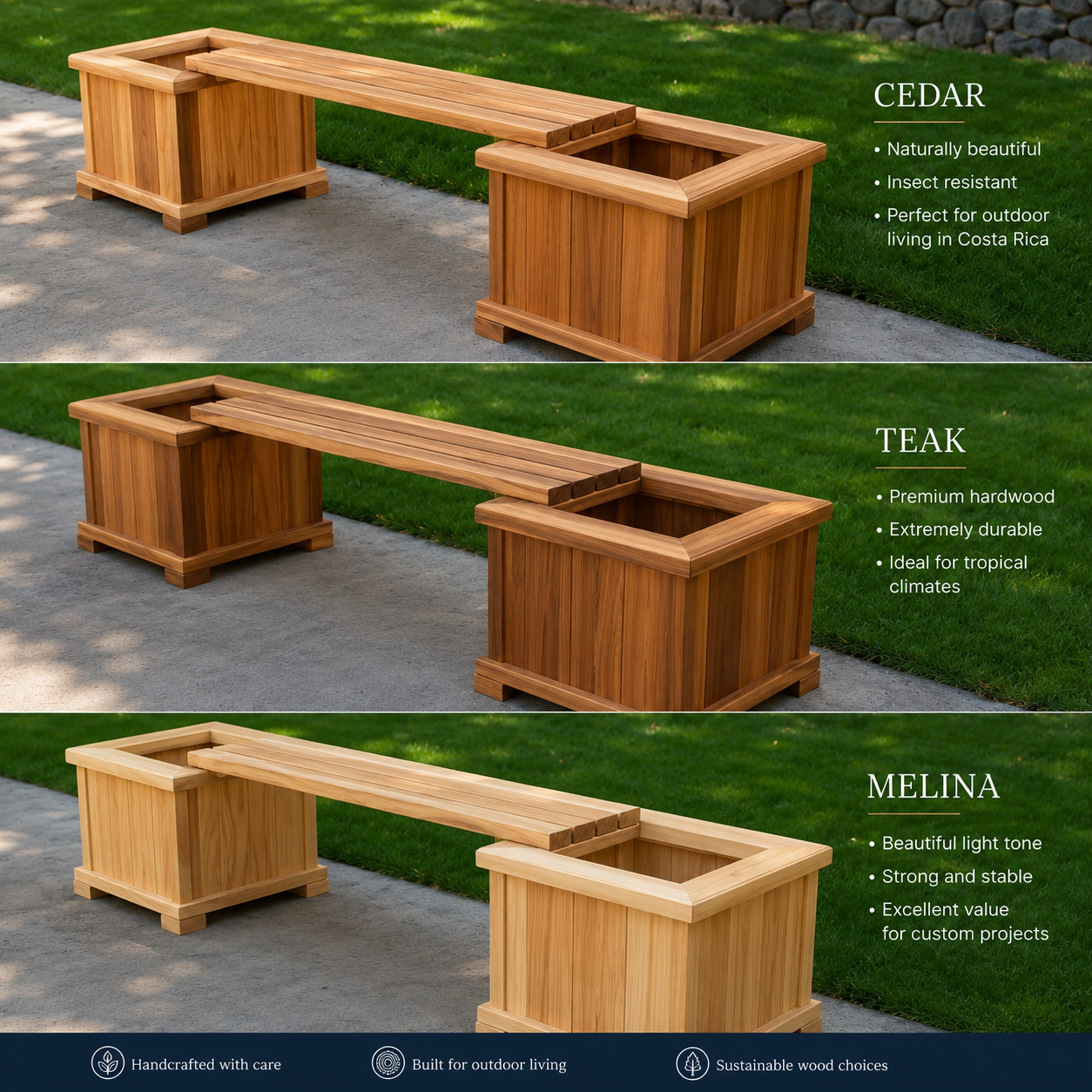 Custom Planter Bench